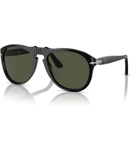Amazon.com: Persol Unisex PO3292S Square Sunglasses, Black/Green